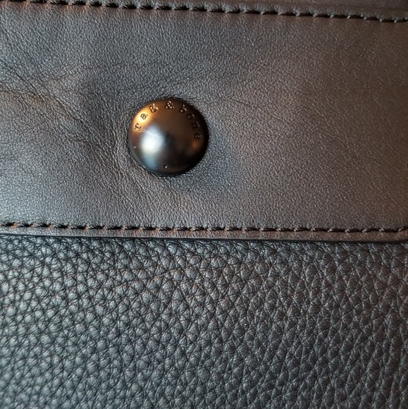 NWT Rag & Bone Aviator Weekender Bag Black Leather - Picture 4 of 8